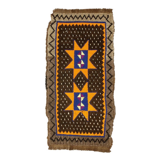 Vintage Mini Turkish Rug For Sale