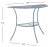 Genson Halfmoon Console Table - Mossy Blue For Sale - Image 4 of 10