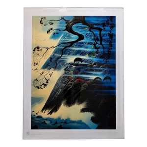Eyvind Earle - Fog Light on the Sea Side-Limited Edition Serigraph