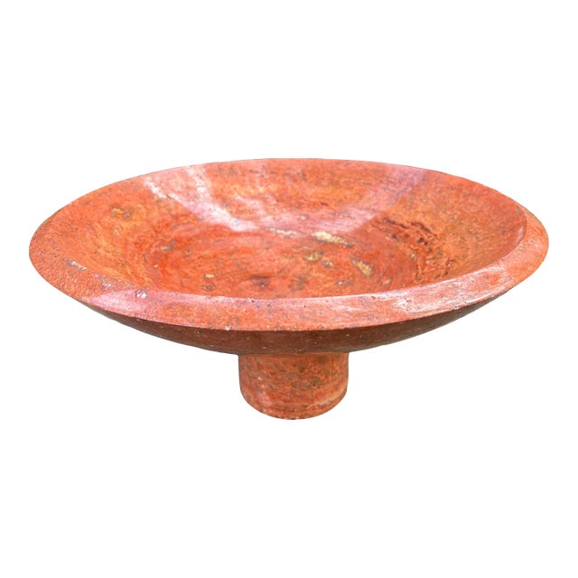 1980s Italian Modern Marble Bowl by Sergio Asti For Sale