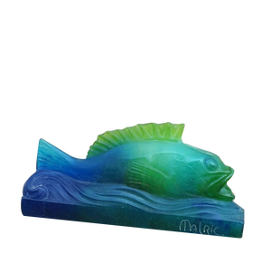 Glass Paste Fish by Amalric Walter Nancy, Early 20th Century