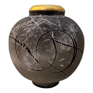 Vintage Studio Pottery Vessel, Signed For Sale