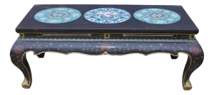 Chinese Cloisonne Lacquer Coffee Table