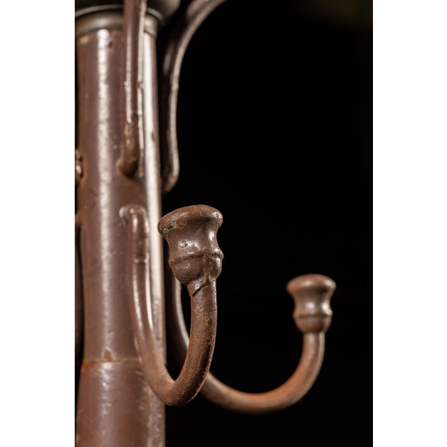 Antique Metal Coat Rack in Brown For Sale In Chicago - Image 6 of 7