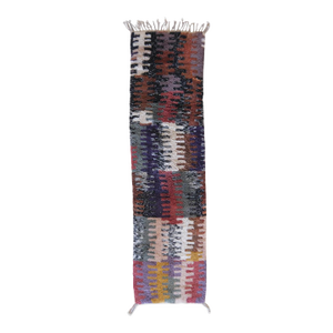 Moroccan Beni MRirt Hallway Shag Rug - 9.8 X 2.7 Ft