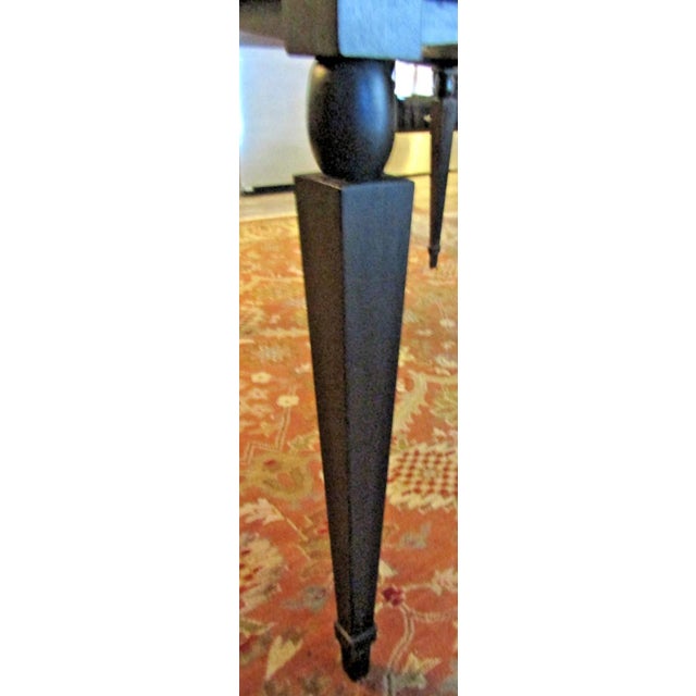 Black Vintage Mattaliano Large Casino Glass Top Game Table For Sale - Image 8 of 15