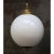 Mid-Century Modern Vintage Pendant Lamp in White Opaline Glass and Brass For Sale - Image 3 of 7