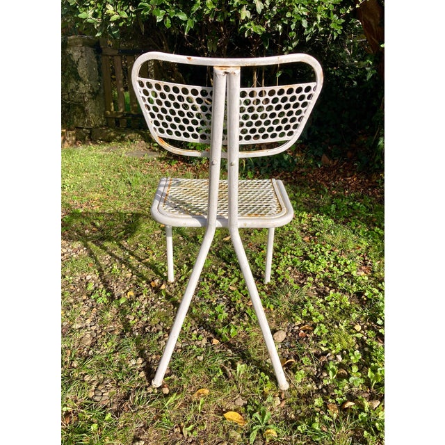 Metal Garden Set attributed to René Malaval, 1950s, Set of 5 For Sale - Image 7 of 10