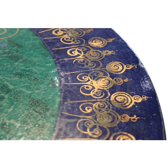 Turquoise Björn Wiinblad, Poul Cadovius, Susanne Fjeldsoe Mygge Dining Table, 1960s For Sale - Image 8 of 12