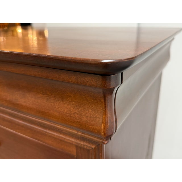 Brown Shermag Louis Philippe Lingerie Chest For Sale - Image 8 of 12