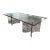Glass Top Coffee Table With Arched Glass Bases For Sale