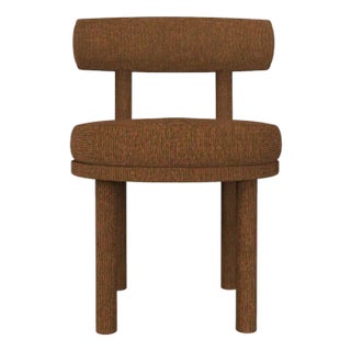 Moca Chair in Chocolate Fabric by Studio Rig for Collector For Sale