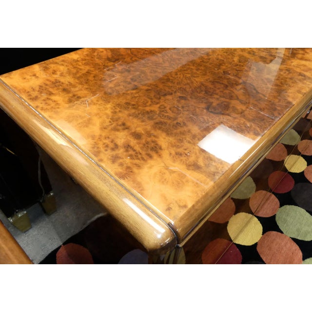 Wood Vintage Roche Bobois Lacquered Burl Wood Credenza For Sale - Image 7 of 12