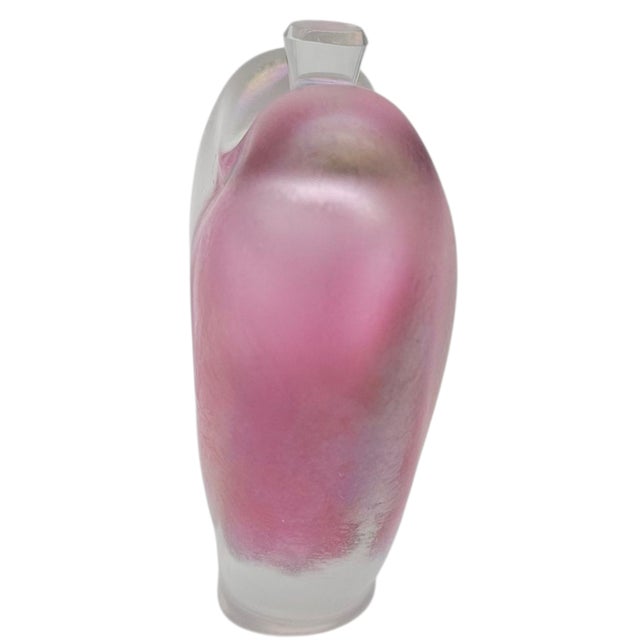 Joseph Morel for Zellique Studios 1984 Opalescent Heart Art Glass Perfume Bottle For Sale In San Francisco - Image 6 of 10
