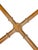 Vintage Hollywood Regency Faux Bamboo & Brass Scalloped Glass Tray Coffee Table, 42” Round For Sale - Image 12 of 17