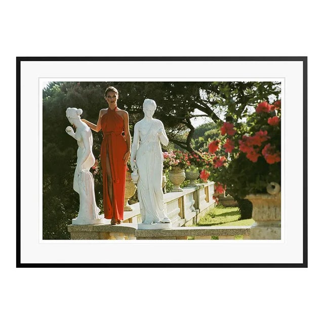 St Tropez Garden 1977 by Slim Aarons Framed C-Print For Sale