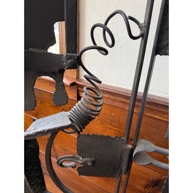 Scrap Metal Screen Sculpture For Sale - Image 4 of 8