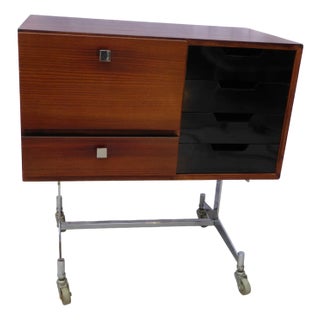 Small Chest of Drawers on Wheels, 1960s For Sale