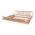 Roche Bobois Maugrion France Rattan Platform Bed – Eastern King – Sculptural Modern Coastal For Sale