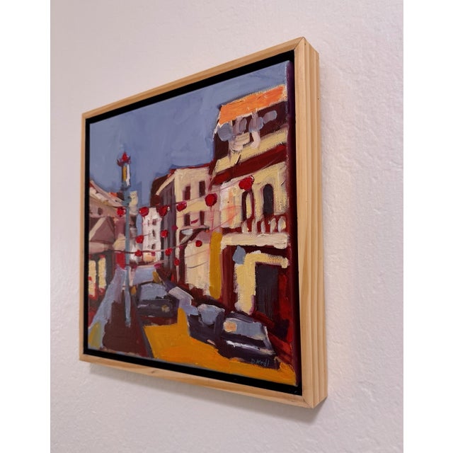 2020s Oil Painting on Canvas. "Chinatown" by Danka Krol For Sale - Image 5 of 8