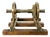 Vintage Brass Railway Wheelset Display Model Paper Press, 1920s For Sale
