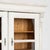 19th Century Danish Gray Painted Pine Cabinet Cupboard With Glass Upper Doors For Sale - Image 6 of 16