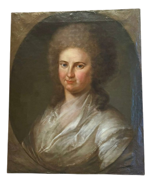 Portrait of Young Rococo Woman, Central European School, 18th Century