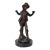 Vintage Solid Bronze Boy Sculpture Statue Marble Base 12” H For Sale