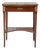 Mid 20th Century Louis XVI Style Writing Table in Walnut with Leather Top and Bronze Details For Sale