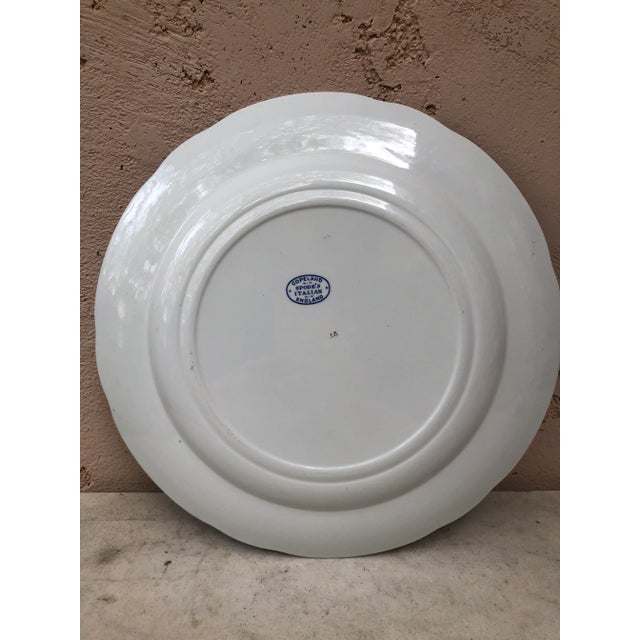 Copeland C.1920 Blue & White Spode Italian Dinner Plate Copeland For Sale - Image 4 of 5