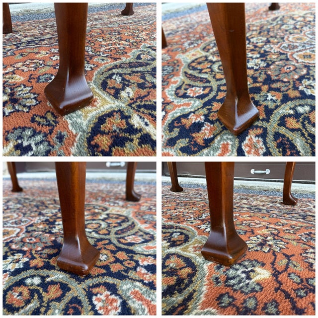 1970s Statton Oldtowne Cherry Traditional Georgian Curio Display Side Table For Sale - Image 14 of 14