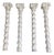 Set of Four 19th Century Cararra Marble Columns With Byzantine Capitals For Sale