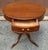1940s Georgian-Style Mahogany Drum Table With a Single Drawer and Brass Hardware For Sale - Image 4 of 9