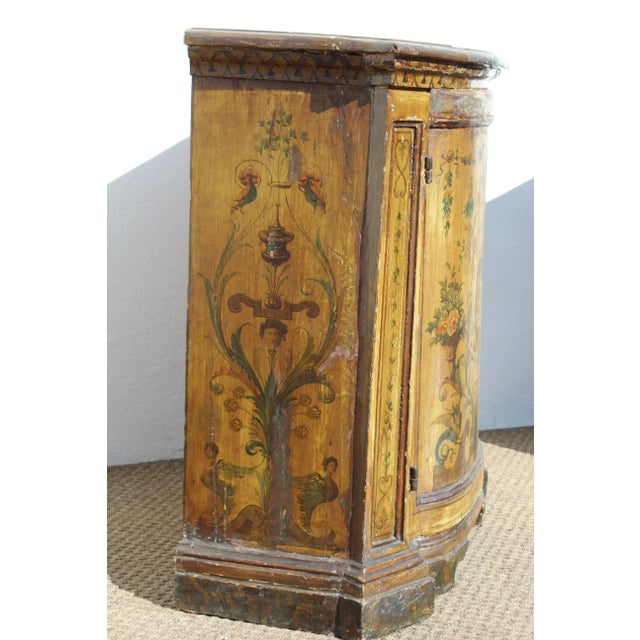 19th Century Pr. Of Painted Italian Venetian the Commodes For Sale - Image 5 of 13