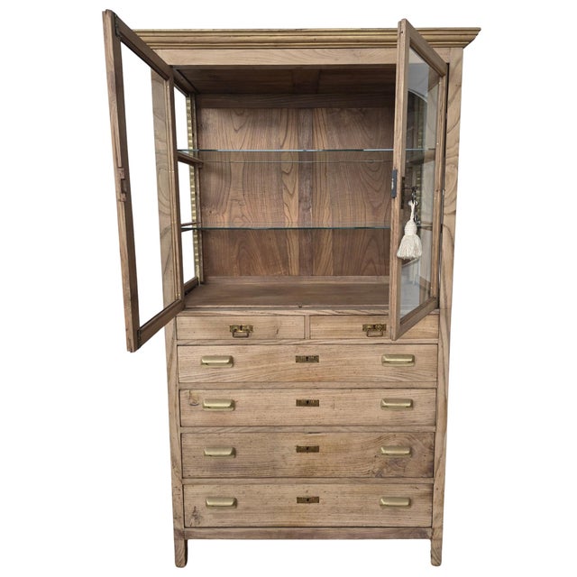 Vintage Spanish Wooden Display Cabinet, 1940s For Sale - Image 9 of 9