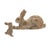 Kenneth Ludwig Chicago Stone Mother Rabbit and Baby Bunny Self Sitter (Set of 2) For Sale - Image 4 of 4
