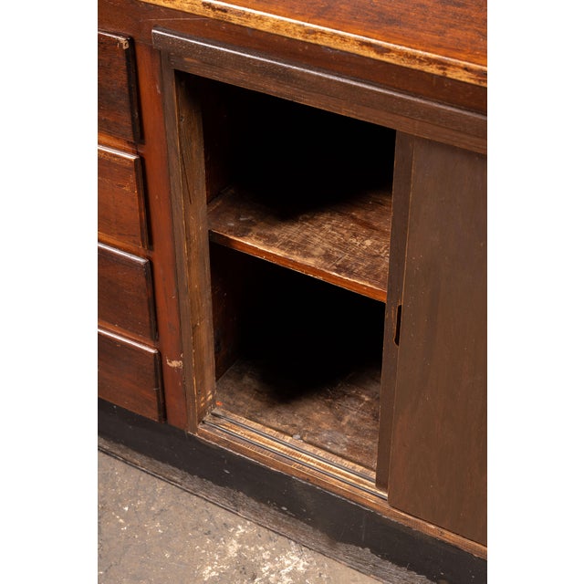 Early 20th Century Red Felt Retail Display Counter For Sale - Image 13 of 16