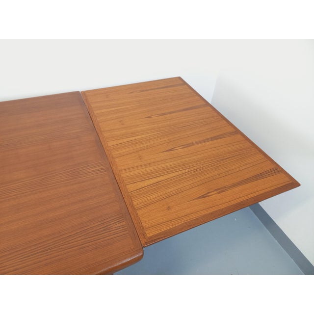 Vintage Scandinavian Rectangular Teak Dining Table with Extensions from Dyrlund, 1960s For Sale - Image 14 of 18
