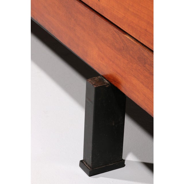 Black Vintage Wooden Bench with Storage, 1960 For Sale - Image 8 of 16