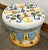 Majolica Italian Ceramic Terracotta Hand Painted Hollywood Regency Stool For Sale - Image 4 of 10