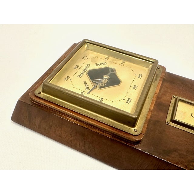Brown Art Deco German Weather Station, 1930s For Sale - Image 8 of 9