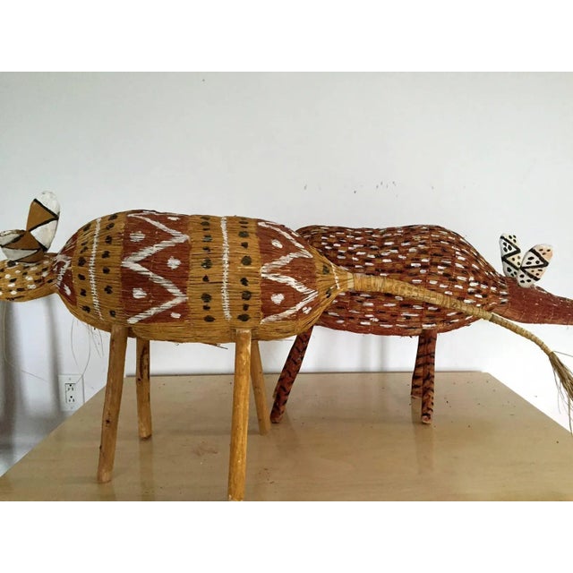 Aboriginal Contemporary Fiber Art Camp Dog For Sale In Atlanta - Image 6 of 7