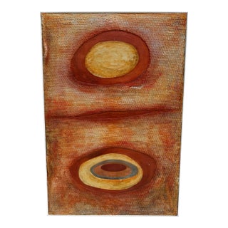 Katherine Boren Abstract Textural Mixed-Media Relief Painting For Sale