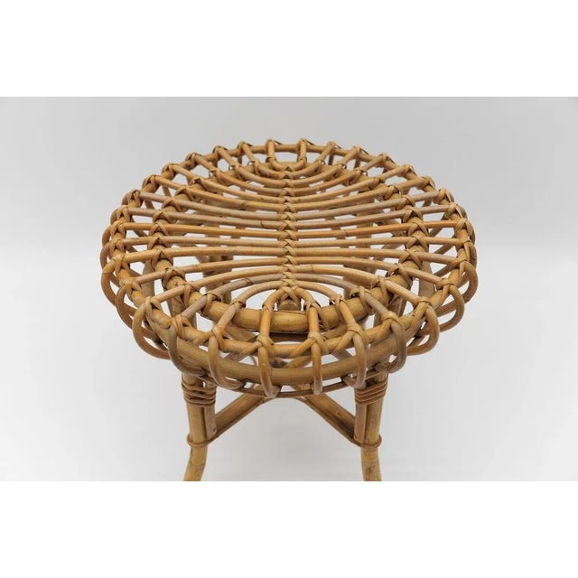 Bamboo Stool by Franco Albini, Italy, 1950s For Sale - Image 4 of 8