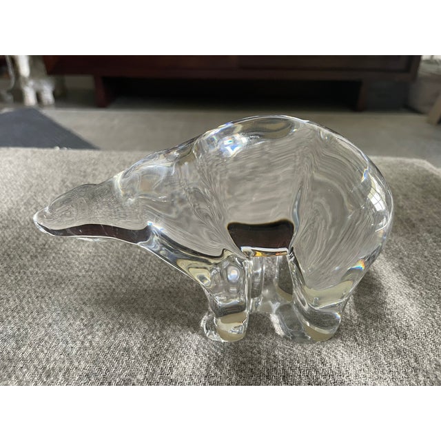 Mid 20th Century Baccarat Crystal Polar Bear Figurine For Sale - Image 5 of 7