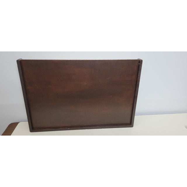 1920 Botanical Wood Butler Serving Tray Large Floral English Country Decor For Sale - Image 10 of 13
