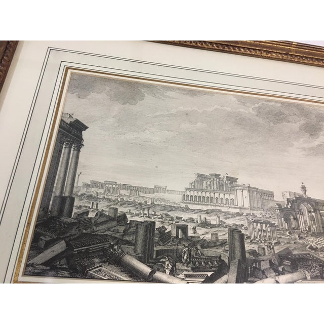 Set of Three Framed Neo-Classic Etchings the Ruins of Palmyra Robert Wood 1753 For Sale In Savannah - Image 6 of 11