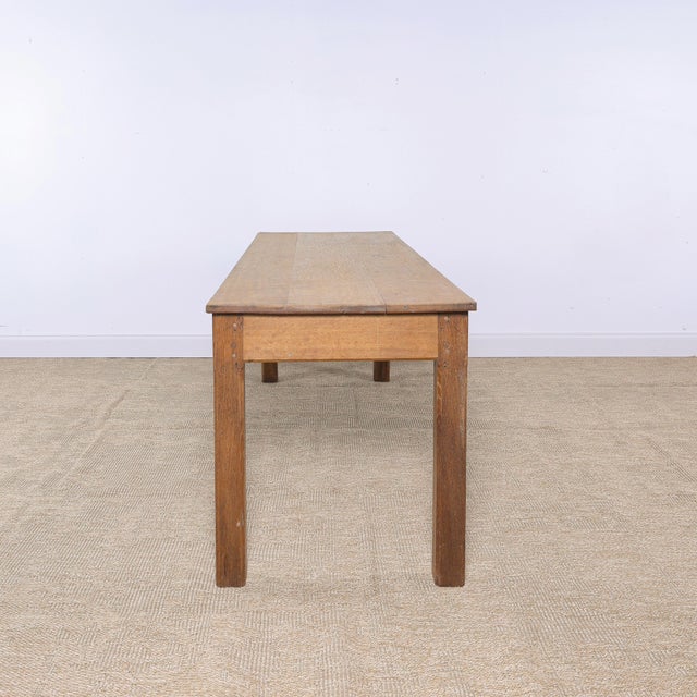 Early 20th Century Antique English Pine Farmhouse Dining Table Rustic Country Kitchen Table - Circa 1910 For Sale - Image 5 of 5