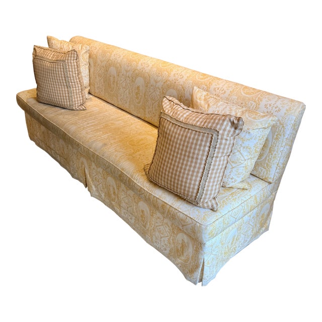 Custom Made Titley & Marr Toile Settee For Sale