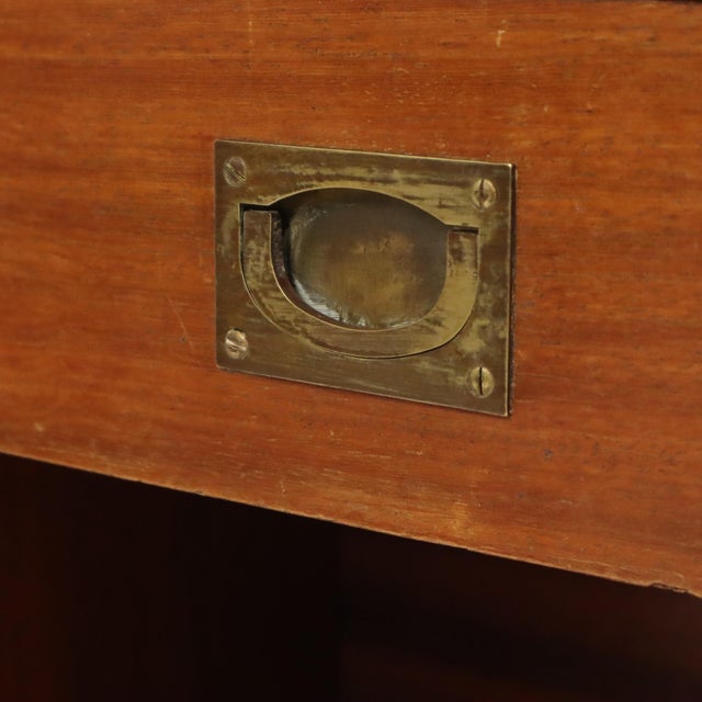 Vintage Campaign Bedside Table by Gautier, France, 1960s For Sale - Image 9 of 18